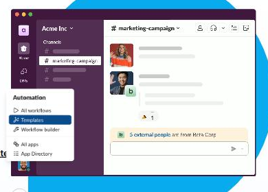 Інтерфейс Slack